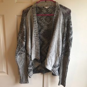 Slightly oversized size M black and white cardigan